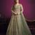 DEEP GREEN sequin embroidered GOWN 