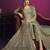 DEEP GREEN sequin embroidered GOWN 