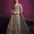 GREY sequin embroidered GOWN 