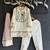Off white embroidered cotton silk kurti set