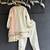 Off white embroidered cotton silk kurti set