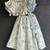 Off white printed cotton silk lehenga set