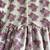 Off white purple printed cotton silk kurti set