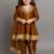 Metallic brown mirror embroidered silk dhoti kurta set