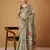 Green jamdani cotton saree