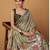 Green jamdani cotton saree
