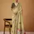 Olive jamdani cotton saree