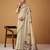 beige jamdani cotton saree