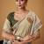 beige jamdani cotton saree