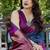 purple woven art silk saree with blouse