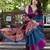 purple woven art silk saree with blouse