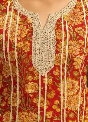 Cotton floral gota sharara set 2