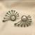 Magan Pearls & Jewels Green Stone and Pearl Stud Earrings with American Diamonds, Elegant Fan Design for Wedding