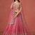 pink georgette embroidered lehenga choli