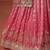 pink georgette embroidered lehenga choli