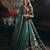 blue art silk embroidered lehenga choli