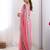 Peach Designer Fancy Embroidered Floral Border Saree