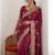 Maroon Designer Fancy Embroidered Paisley Border Saree