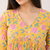 floral printed short kurti for women | cotton blend a-line tunic top