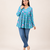 floral printed short kurti for women | cotton blend a-line tunic top