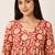 floral printed short kurti for women | cotton blend a-line tunic top