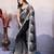 Black Designer Fancy Sequins Embroidered Saree