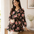 floral printed short kurti for women | cotton blend a-line tunic top