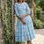 floral printed cotton midi dress