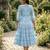 floral printed cotton midi dress