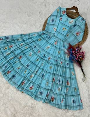 floral printed cotton midi dress 5