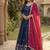 silk blend sequins embroidered Anarkali with dupatta