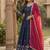 silk blend sequins embroidered Anarkali with dupatta