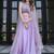 lavender organza printed lehenga choli with dupatta