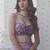 lavender organza printed lehenga choli with dupatta