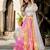 multicolor organza printed lehenga choli with dupatta