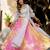 multicolor organza printed lehenga choli with dupatta
