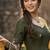 Silk blend sequins embroidered anarkali with dupatta stitched