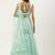 blue net embroidered lehenga choli with dupatta