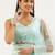 blue net embroidered lehenga choli with dupatta