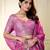 pink organza printed lehenga choli with dupatta