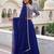 blue georgette plain lehenga choli with dupatta