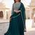 green georgette plain lehenga choli with dupatta