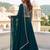 green georgette plain lehenga choli with dupatta