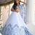 white satin embroidered lehenga choli with dupatta