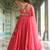 pink georgette embroidered lehenga choli with dupatta