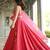 pink georgette embroidered lehenga choli with dupatta