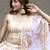 orange organza embroidered lehenga choli with dupatta