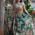 green organza embroidered lehenga choli with dupatta