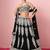 black georgette embroidered lehenga choli with dupatta