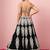 black georgette embroidered lehenga choli with dupatta